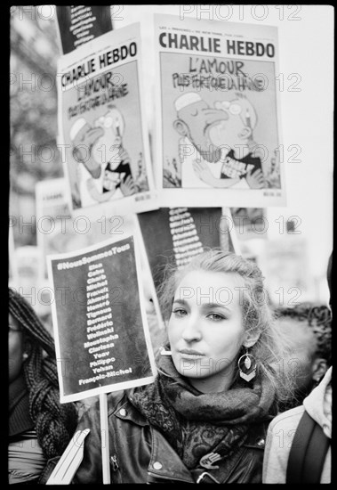 Manifestation "JE SUIS CHARLIE" à Paris le 11 janvier 2015