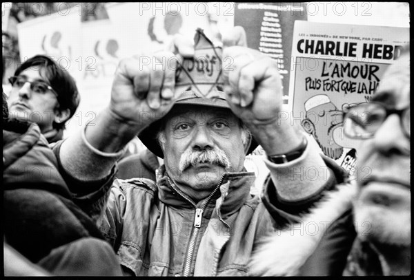 Gatherings under the slogan 'JE SUIS CHARLIE' in Paris on January 11, 2015