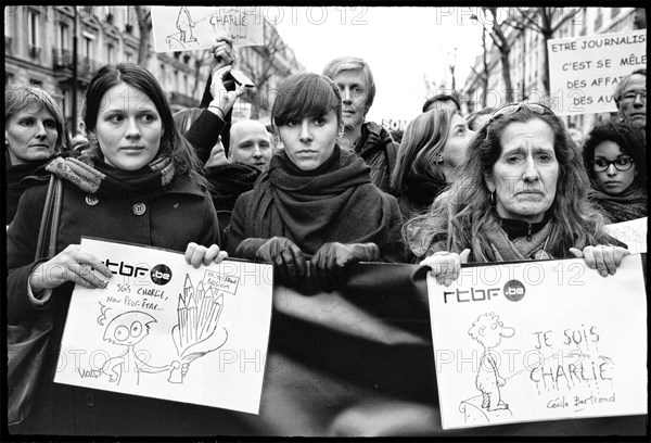 Manifestation "JE SUIS CHARLIE" à Paris le 11 janvier 2015