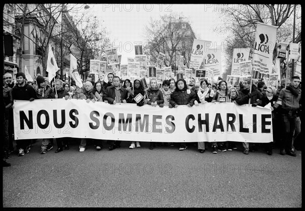 Manifestation "JE SUIS CHARLIE" à Paris le 11 janvier 2015