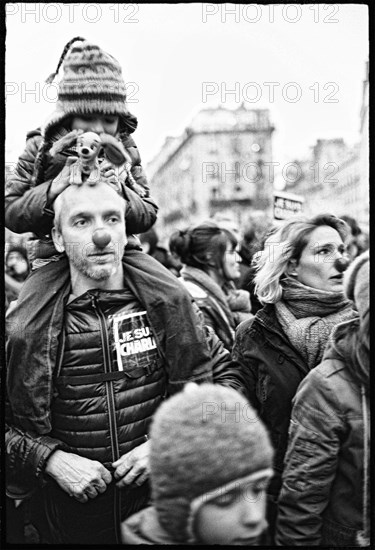 Gatherings under the slogan 'JE SUIS CHARLIE' in Paris on January 11, 2015