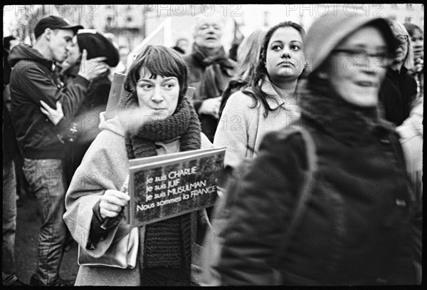 Gatherings under the slogan 'JE SUIS CHARLIE' in Paris on January 11, 2015