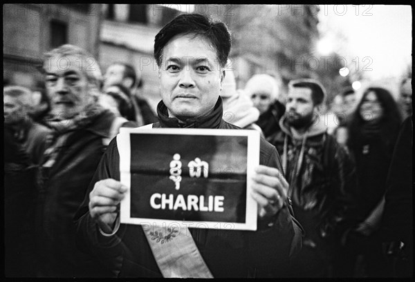 Gatherings under the slogan 'JE SUIS CHARLIE' in Paris on January 11, 2015