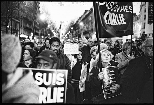 Manifestation "JE SUIS CHARLIE" à Paris le 11 janvier 2015