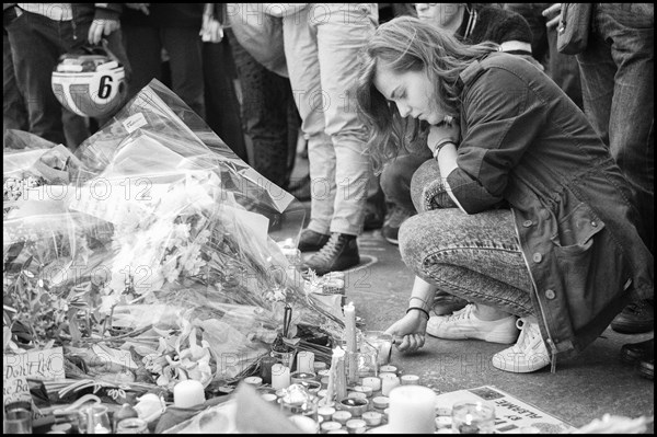 Tribute to Paris attacks victims, November 2015