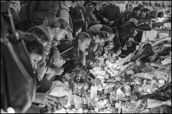 Tribute to Paris attacks victims, November 2015