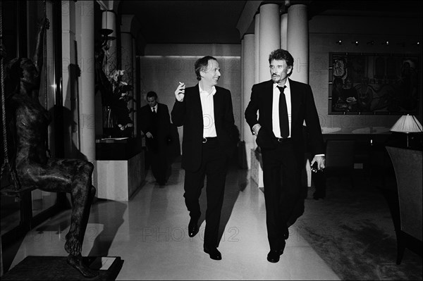 Johnny Hallyday et Fabrice Luchini