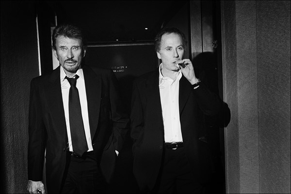 Johnny Hallyday et Fabrice Luchini