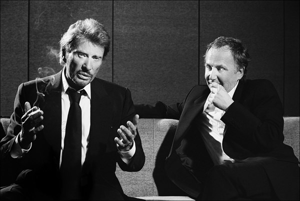 Johnny Hallyday et Fabrice Luchini