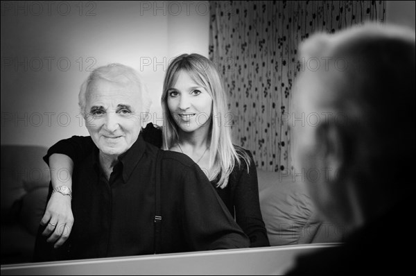 Charles Aznavour et sa fille Katia