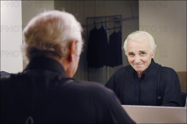 Charles Aznavour et sa fille Katia