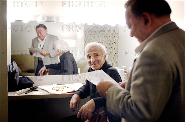 Charles Aznavour et sa fille Katia