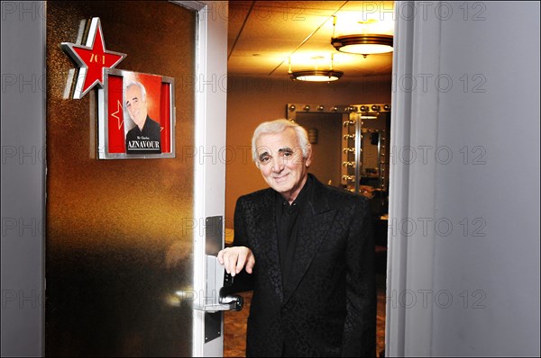 Charles Aznavour sur scène à New York, le 19 septembre 2006