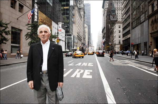 Charles Aznavour, New York, le 19 septembre 2006