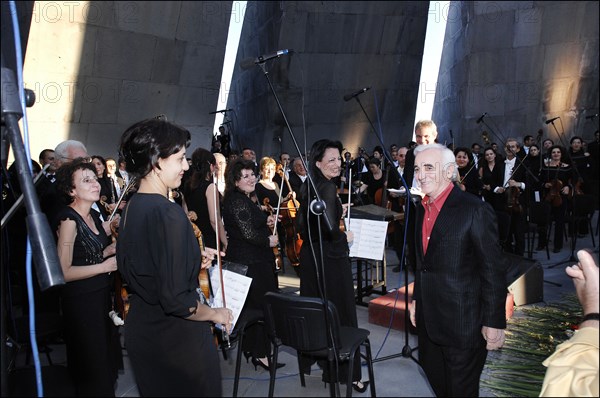 Concert de Charles Aznavour à Erevan (Arménie), le 30 septembre 2006