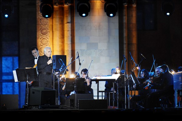 Concert de Charles Aznavour à Erevan (Arménie), le 30 septembre 2006