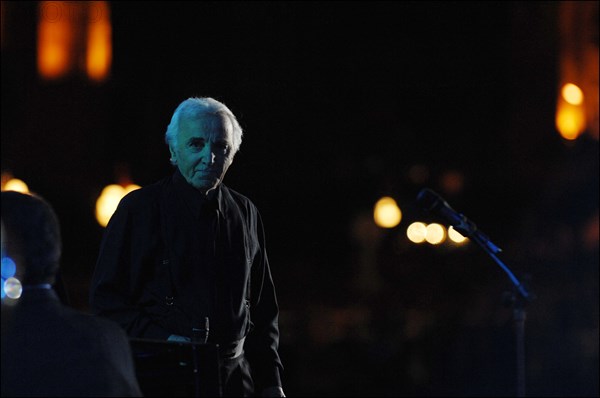 Concert de Charles Aznavour à Erevan (Arménie), le 30 septembre 2006