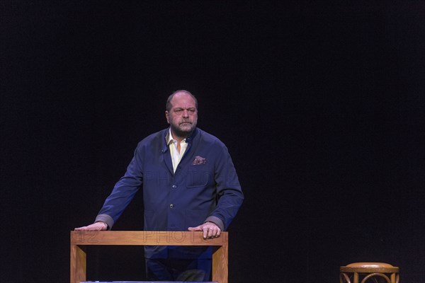 Eric Dupond Moretti en répétition au Théâtre de la Madeleine à Paris