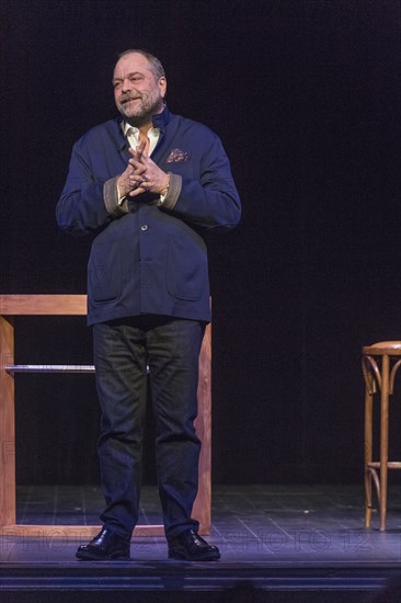 Eric Dupond Moretti en répétition au Théâtre de la Madeleine à Paris