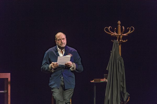 Eric Dupond Moretti en répétition au Théâtre de la Madeleine à Paris