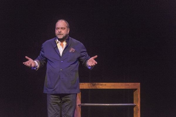 Eric Dupond Moretti en répétition au Théâtre de la Madeleine à Paris