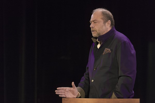 Eric Dupond Moretti en répétition au Théâtre de la Madeleine à Paris