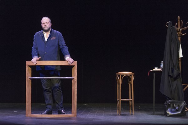 Eric Dupond Moretti en répétition au Théâtre de la Madeleine à Paris