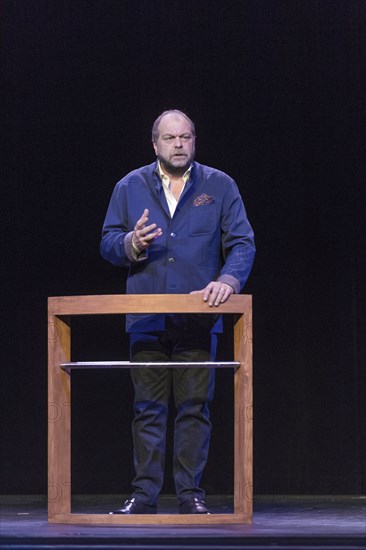 Eric Dupond Moretti en répétition au Théâtre de la Madeleine à Paris