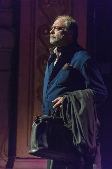 Eric Dupond Moretti en répétition au Théâtre de la Madeleine à Paris