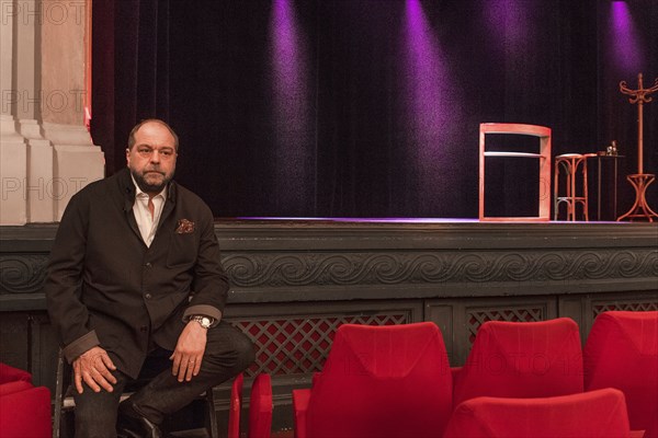 Eric Dupond Moretti en répétition au Théâtre de la Madeleine à Paris