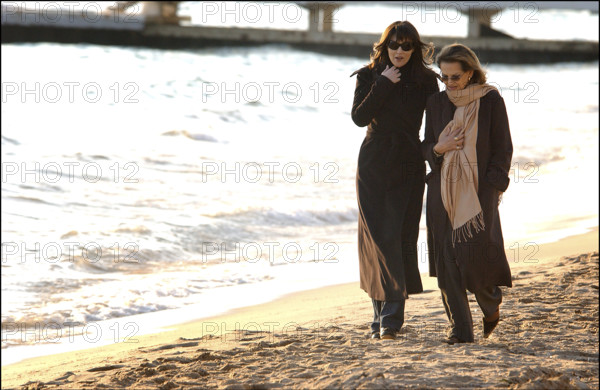 Claudia Cardinale et Monica Bellucci, Cannes, 2004