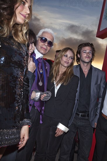 Diane Kruger, Karl Lagerfeld, Vanessa Paradis, Gaspard Ulliel