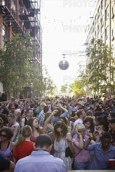 Fête en plein air à New York