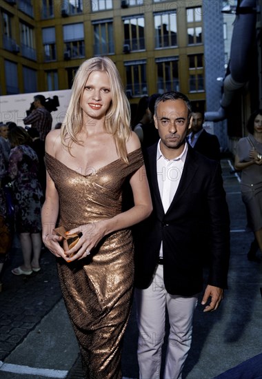 Lara Stone and Francisco Costa