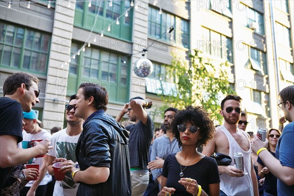 Fête en plein air à New York