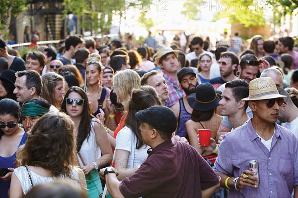 Fête en plein air à New York