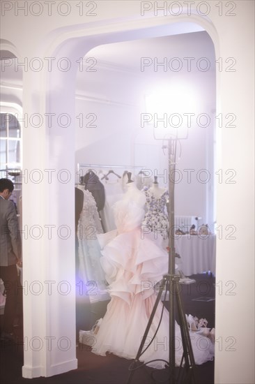 Fittings before Ralph & Russo Haute Couture show