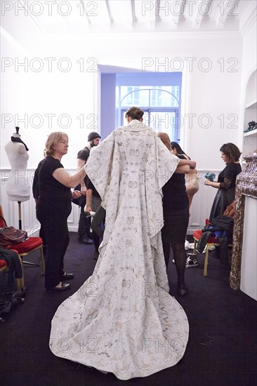 Coulisses du défilé Ralph & Russo 2015