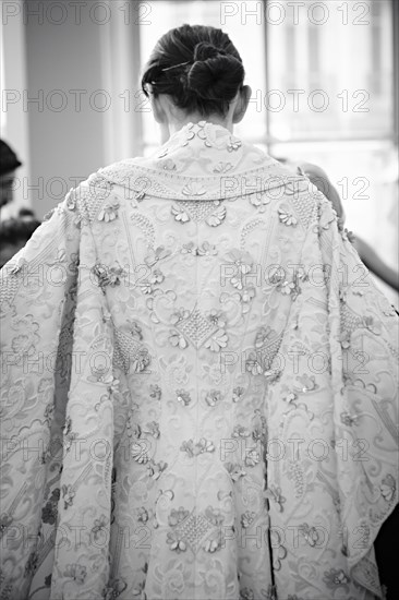 Fittings before Ralph & Russo Haute Couture show