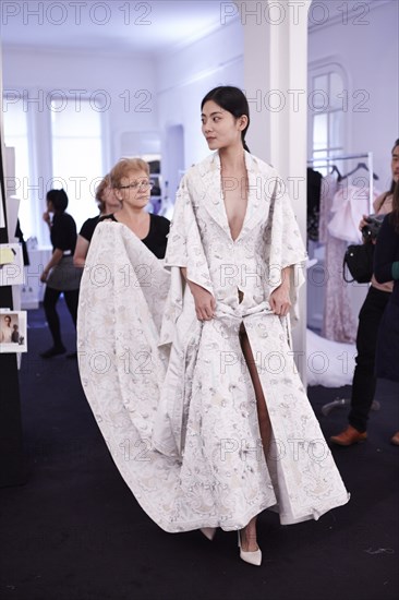 Coulisses du défilé Ralph & Russo 2015