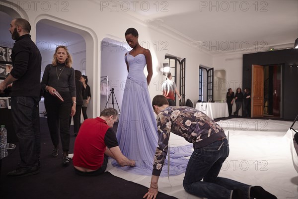 Coulisses du défilé Ralph & Russo 2015