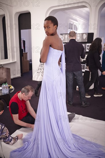 Coulisses du défilé Ralph & Russo 2015