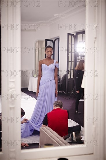 Coulisses du défilé Ralph & Russo 2015