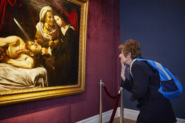 Exhibition in New York of a painting attributed to Caravaggio.