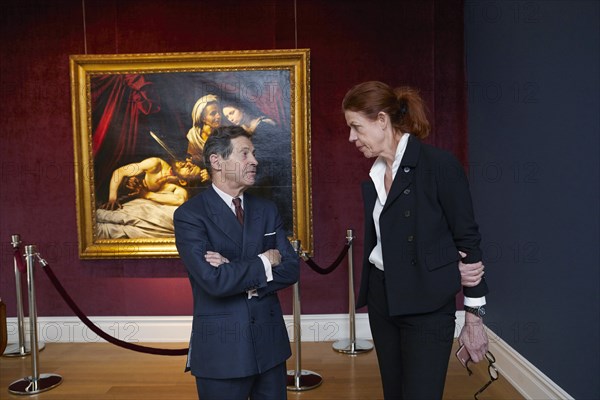Exhibition in New York of a painting attributed to Caravaggio.