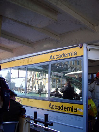 Academia vaporetto stop in Venice
