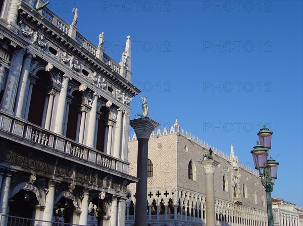Doges palace and Marciana library in Venice