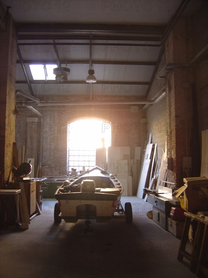 Atelier sur un chantier naval à Venise