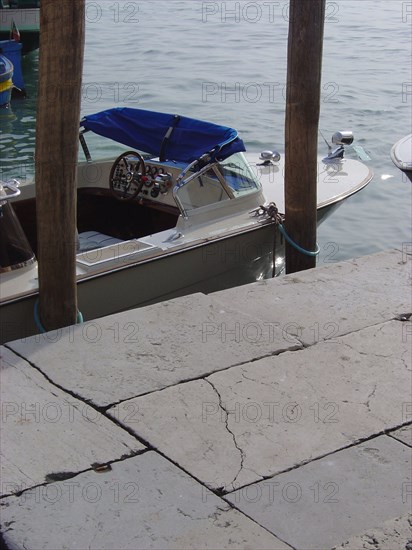 Docked taxi in Venice