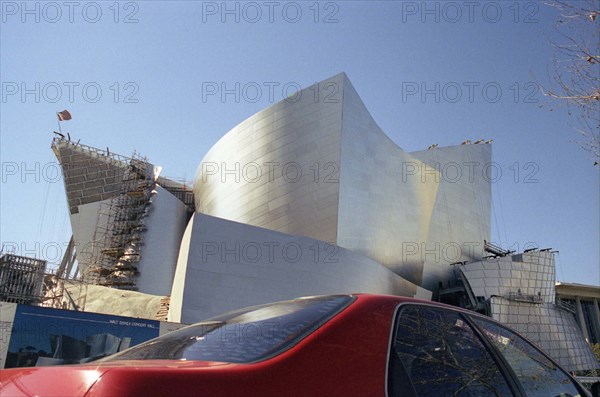 Los Angeles - Walt Disney Concert Hall (en construction), Architecte : Frank O. Gehry